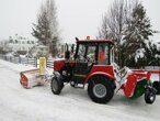 Снегоочиститель СТ-1500 на трактор МТЗ-320 на переднюю навеску